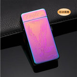 USB charge Dual Arc Lighter windproof personality Electric Cigarette Lighter Novelty Metal Flameless Torch Rechargeable 15 color-"GADGETS"-FOREVER KRN