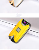 Intelligent USB Arc Lighter Dual Fire Arc Lighter Fingerprint Induction Charging Metal WindProof No Gas Smoker Cigarettes Gift