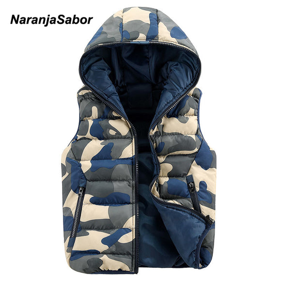 NaranjaSabor 2017 Men's Hoodies Camouflage Vests Men Women Casual Winter Jackets Male Slim Camo Waistcoats Men's Brand Clothing-VEST-FOREVER KRN