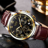 2017 New Watches Men Luxury Brand LIGE Chronograph Men Sports Watches Waterproof Leather Quartz Man Watch Mens Relogio Masculino-WATCHS-FOREVER KRN