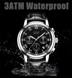 2017 New Watches Men Luxury Brand LIGE Chronograph Men Sports Watches Waterproof Leather Quartz Man Watch Mens Relogio Masculino-WATCHS-FOREVER KRN