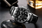 2017 New Watches Men Luxury Brand LIGE Chronograph Men Sports Watches Waterproof Leather Quartz Man Watch Mens Relogio Masculino-WATCHS-FOREVER KRN