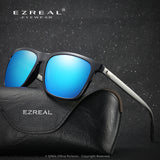 EZREAL Brand Classic Polarized Sunglasses Men Driving Square Black Frame Eyewear Male Sun Glasses For Men Wome Oculos Gafas A387