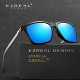 EZREAL Brand Classic Polarized Sunglasses Men Driving Square Black Frame Eyewear Male Sun Glasses For Men Wome Oculos Gafas A387