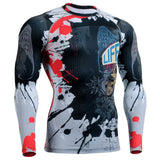 Men's MMA Compression Shirts Rashguard Fitness Long Sleeves 3D Prints Joggers Base Layer Skin Tight Tops Weight Elasticity-PLAYERAS-FOREVER KRN