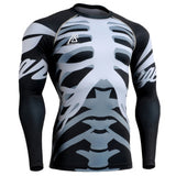 Men's MMA Compression Shirts Rashguard Fitness Long Sleeves 3D Prints Joggers Base Layer Skin Tight Tops Weight Elasticity-PLAYERAS-FOREVER KRN