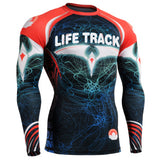 Men's MMA Compression Shirts Rashguard Fitness Long Sleeves 3D Prints Joggers Base Layer Skin Tight Tops Weight Elasticity-PLAYERAS-FOREVER KRN