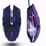 LED Optical Mouse with adjustable USB cable for, video games, laptop computer, PC