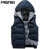 MISNIKI New Stylish Autumn Winter Vest Men High Quality Hood Warm Sleeveless Jacket Waistcoat Men (Asian Size)-VEST-FOREVER KRN