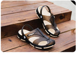 Men Fashion Sandals Summer Men's Slippers Leather Shoes Beach Casual Breathable Home Slippers Men Shoes Flip-Flops Zapatos-SANDALS-FOREVER KRN