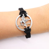 Hot sale Tree of Life Leather charm Bracelets Bangle Black Rope chain anchor bike OWL cross Heart Jewelry For unisex men Women-BRACELETS-FOREVER KRN