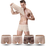 5Pcs/lot Male Underwear Organic Natural Cotton Boxers Men Sexy Print Cuecas Panties Funny Boxer Shorts for Men L XL XXL XXXL-BOXER-FOREVER KRN