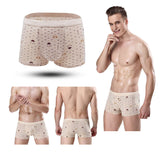 5Pcs/lot Male Underwear Organic Natural Cotton Boxers Men Sexy Print Cuecas Panties Funny Boxer Shorts for Men L XL XXL XXXL-BOXER-FOREVER KRN