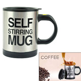 hot sale New 4 colors Stainless Steel Lazy Self Stirring Mug Electric Auto Mixing Tea Milk Coffee Cup Office Gift Eco-Friendly-THERMO-FOREVER KRN