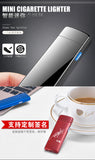 Latest Ultra-thin Fingerprint Touch Sensor Cigarette Lighter Rechargeable USB Charging Lighter Spare Electric Wire