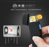 Latest Ultra-thin Fingerprint Touch Sensor Cigarette Lighter Rechargeable USB Charging Lighter Spare Electric Wire