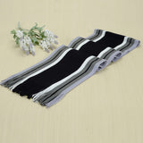 Winter designer scarf men striped cotton scarf female & male brand shawl wrap knit cashmere bufandas Striped scarf with tassels-BUFANDA-FOREVER KRN