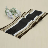 Winter designer scarf men striped cotton scarf female & male brand shawl wrap knit cashmere bufandas Striped scarf with tassels-BUFANDA-FOREVER KRN