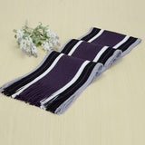 Winter designer scarf men striped cotton scarf female & male brand shawl wrap knit cashmere bufandas Striped scarf with tassels-BUFANDA-FOREVER KRN