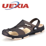 Men Fashion Sandals Summer Men's Slippers Leather Shoes Beach Casual Breathable Home Slippers Men Shoes Flip-Flops Zapatos-SANDALS-FOREVER KRN