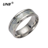 UNB 2017 Retro Luminous Men Ring Stainless Steel Batman Men's Rings Wedding Jewelry for Women Metal Material Bijoux Wholesale-ANILLOS-FOREVER KRN