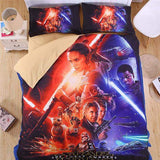 Star Wars 3D Bedding Set Print Duvet cover Twin full queen king Beautiful pattern Real lifelike bed sets Good quality pillowcase-COBERTOR-FOREVER KRN