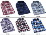 Men Flannel Plaid Shirt 100% Cotton 2017 Spring Autumn Casual Long Sleeve Shirt Soft Comfort Slim Fit Styles Brand Man Clothes-CAMISAS-FOREVER KRN