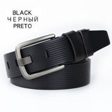 2017 Brand Luxury 100% Genuine Leather Belt for Men 4.0cm mens black belt unique mens belts cowskin leather belt 120cm LJ038