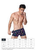 4pcs/lot High Quality Print Underwear Men Boxer Shorts Fashion Mid Waist U Convex Pouch Boxers Sexy Comfort Cueca Men Trunks-BOXER-FOREVER KRN