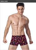 4pcs/lot High Quality Print Underwear Men Boxer Shorts Fashion Mid Waist U Convex Pouch Boxers Sexy Comfort Cueca Men Trunks-BOXER-FOREVER KRN