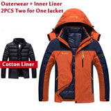 Plus Size 5XL 6XL Winter Jacket Men/Women Waterproof Windbreakers Two Jackets In One Thick Warm Parkas Outerwear & Coats CF1688-CHAMARRAS-FOREVER KRN