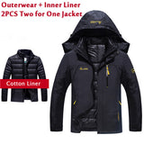 Plus Size 5XL 6XL Winter Jacket Men/Women Waterproof Windbreakers Two Jackets In One Thick Warm Parkas Outerwear & Coats CF1688-CHAMARRAS-FOREVER KRN