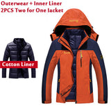 Plus Size 5XL 6XL Winter Jacket Men/Women Waterproof Windbreakers Two Jackets In One Thick Warm Parkas Outerwear & Coats CF1688-CHAMARRAS-FOREVER KRN