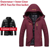 Plus Size 5XL 6XL Winter Jacket Men/Women Waterproof Windbreakers Two Jackets In One Thick Warm Parkas Outerwear & Coats CF1688-CHAMARRAS-FOREVER KRN