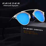 polarized driving glasses men sun glasses round cat eye sunglasses women Brand design Metal frame uv400 eyewear oculos de sol