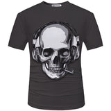 3D Men T shirt 2017 New Fashion Brand Men's Skull 3D Printed T shirt Plus Size S-5XL Funny Print Men Clothes Camiseta Masculino-PLAYERAS-FOREVER KRN