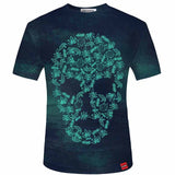 3D Men T shirt 2017 New Fashion Brand Men's Skull 3D Printed T shirt Plus Size S-5XL Funny Print Men Clothes Camiseta Masculino-PLAYERAS-FOREVER KRN