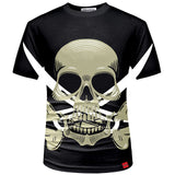 3D Men T shirt 2017 New Fashion Brand Men's Skull 3D Printed T shirt Plus Size S-5XL Funny Print Men Clothes Camiseta Masculino-PLAYERAS-FOREVER KRN