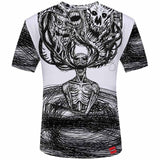 3D Men T shirt 2017 New Fashion Brand Men's Skull 3D Printed T shirt Plus Size S-5XL Funny Print Men Clothes Camiseta Masculino-PLAYERAS-FOREVER KRN