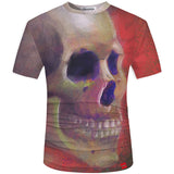 3D Men T shirt 2017 New Fashion Brand Men's Skull 3D Printed T shirt Plus Size S-5XL Funny Print Men Clothes Camiseta Masculino-PLAYERAS-FOREVER KRN