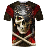 3D Men T shirt 2017 New Fashion Brand Men's Skull 3D Printed T shirt Plus Size S-5XL Funny Print Men Clothes Camiseta Masculino-PLAYERAS-FOREVER KRN