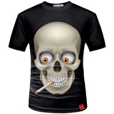 3D Men T shirt 2017 New Fashion Brand Men's Skull 3D Printed T shirt Plus Size S-5XL Funny Print Men Clothes Camiseta Masculino-PLAYERAS-FOREVER KRN