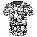 3D Men T shirt 2017 New Fashion Brand Men's Skull 3D Printed T shirt Plus Size S-5XL Funny Print Men Clothes Camiseta Masculino-PLAYERAS-FOREVER KRN