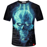 3D Men T shirt 2017 New Fashion Brand Men's Skull 3D Printed T shirt Plus Size S-5XL Funny Print Men Clothes Camiseta Masculino-PLAYERAS-FOREVER KRN