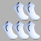 5 Pairs/lot Men Socks Stretchy Shaping Teenagers Short Sock Suit for All Season Non-slip Durable Male Socks Hosiery