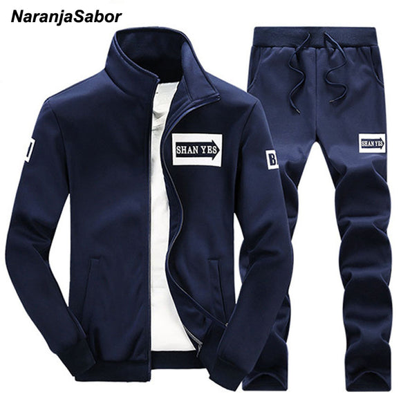 NaranjaSabor 2017 Spring Autumn Men's Clothing Suits Male Clothing Set Casual Sweatshirts Pant Men Brand Clothing Sportswear 4XL-SUDADERAS-FOREVER KRN