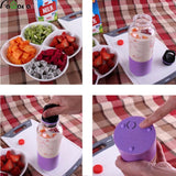 500ml Portable Juicer Cup USB Rechargeable Electric Automatic Bingo Vegetables Fruit Juice Maker Cup Blender Mixer Bottle-THERMO-FOREVER KRN