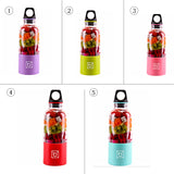 500ml Portable Juicer Cup USB Rechargeable Electric Automatic Bingo Vegetables Fruit Juice Maker Cup Blender Mixer Bottle-THERMO-FOREVER KRN