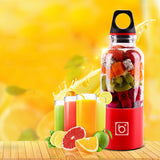 500ml Portable Juicer Cup USB Rechargeable Electric Automatic Bingo Vegetables Fruit Juice Maker Cup Blender Mixer Bottle-THERMO-FOREVER KRN