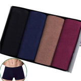 4pcs/lot High Quality Print Underwear Men Boxer Shorts Fashion Mid Waist U Convex Pouch Boxers Sexy Comfort Cueca Men Trunks-BOXER-FOREVER KRN